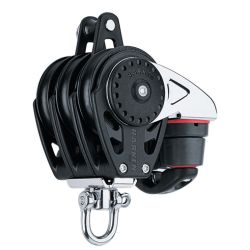 Harken 57 mm Triple Block 2618 - Swivel, Becket, Clam Cleat | Blackburn Marine - Harken Hardware